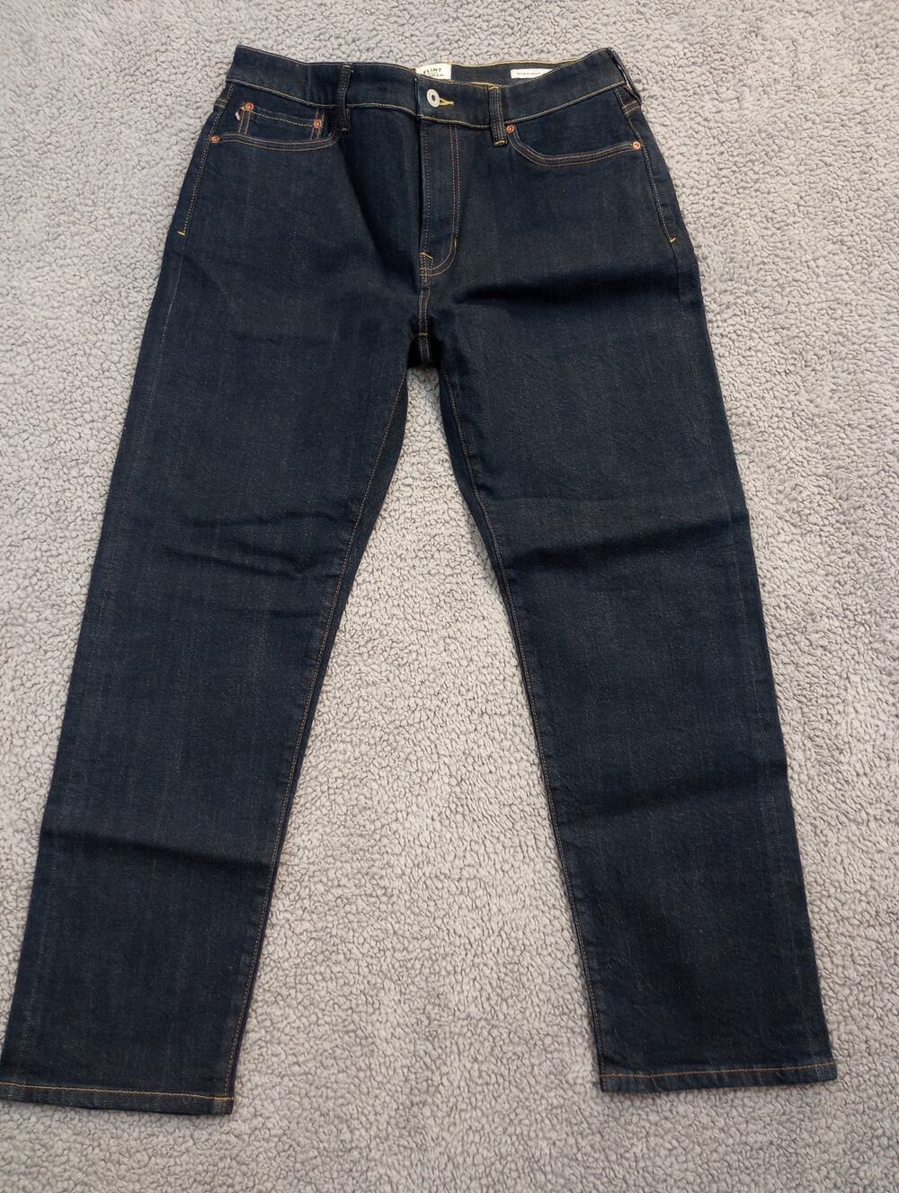 NWoT Flint and Tinder Jeans Men's Size 33x30 Dark Wash Straight Fit (0974)